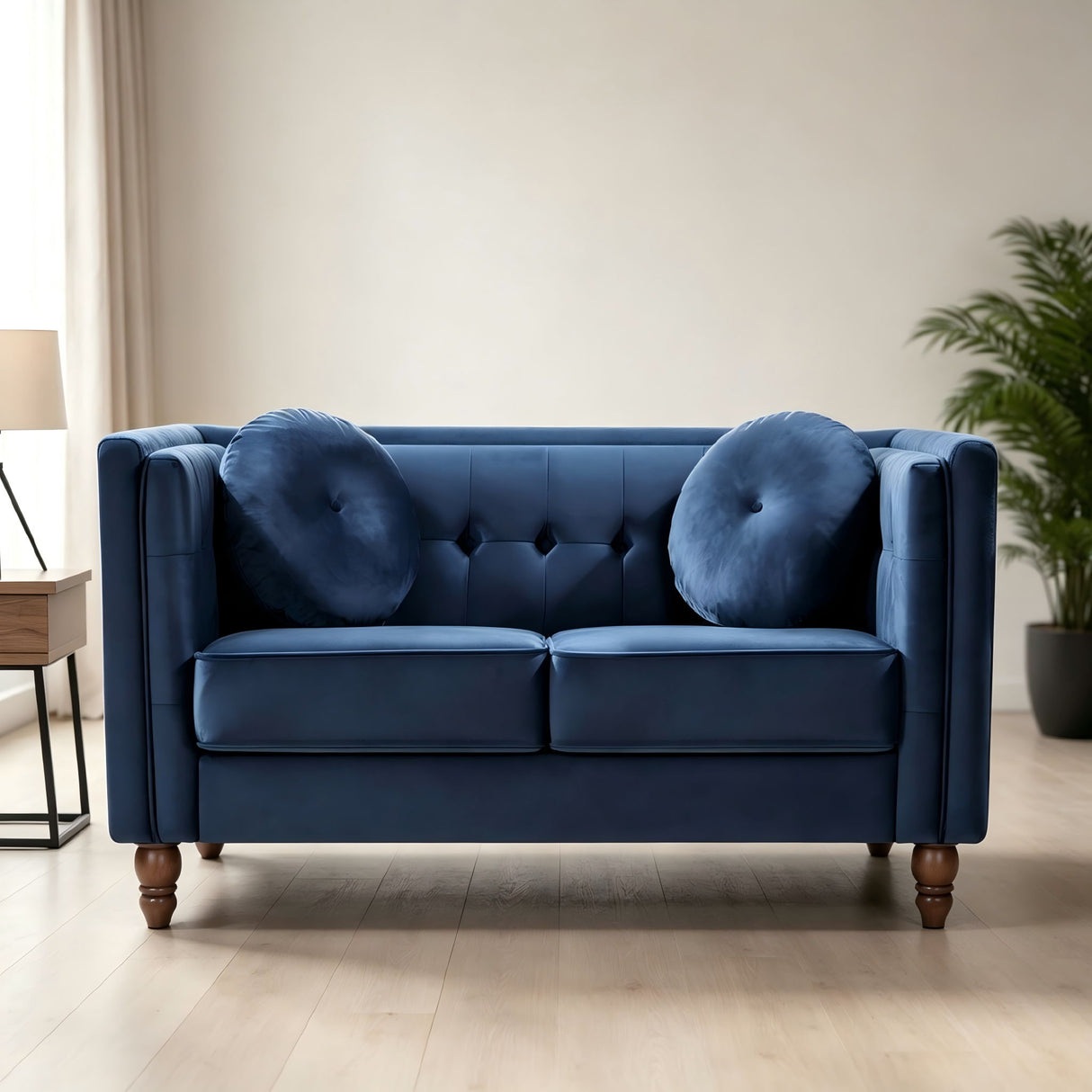 Chesterfield Loveseat 2 Seater Couch For Living Room
