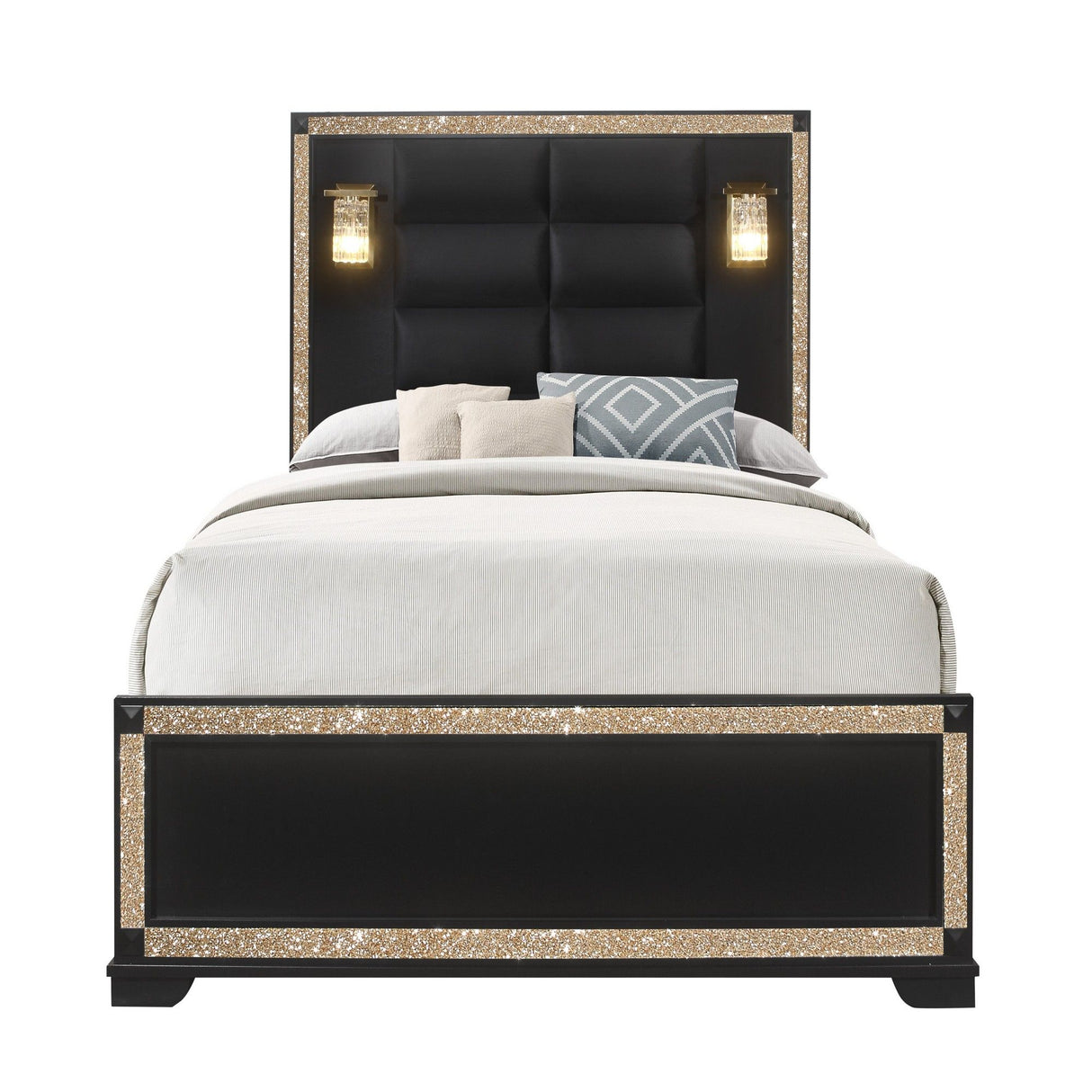 Lively - Bed With Lamps, Elegant Design