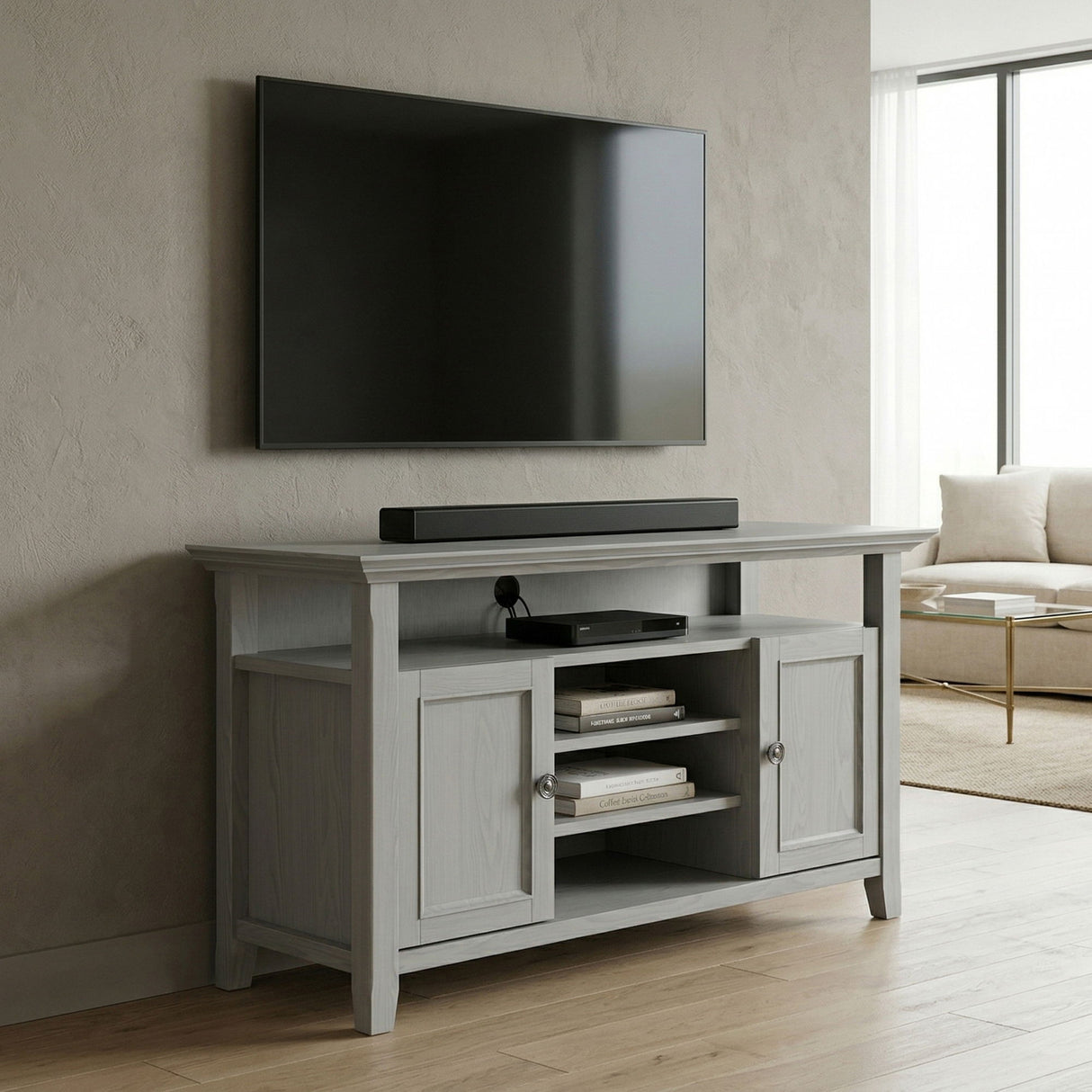 Amherst - TV Media Stand, Handcrafted
