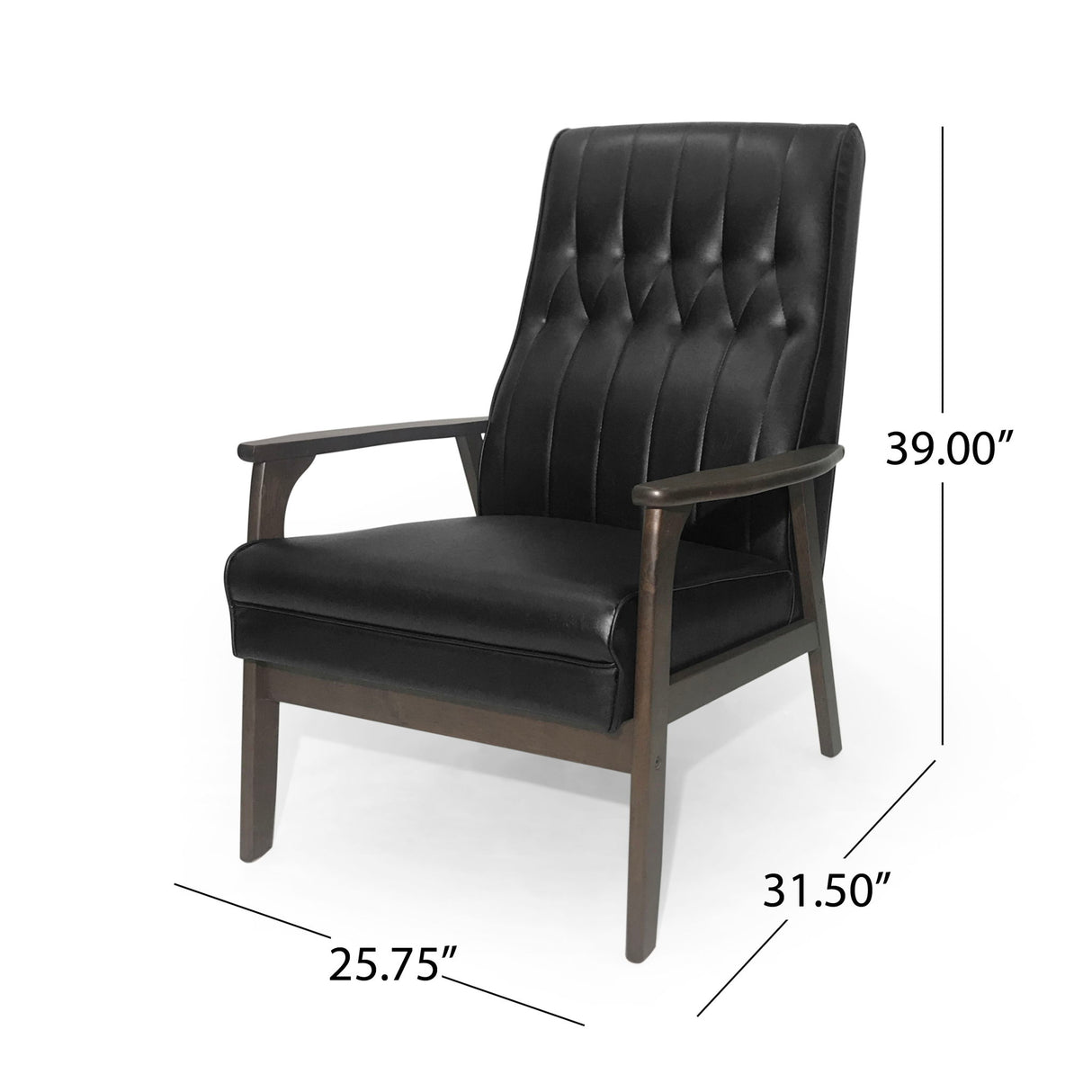 Mid Century Modern Upholstered Accent Chair