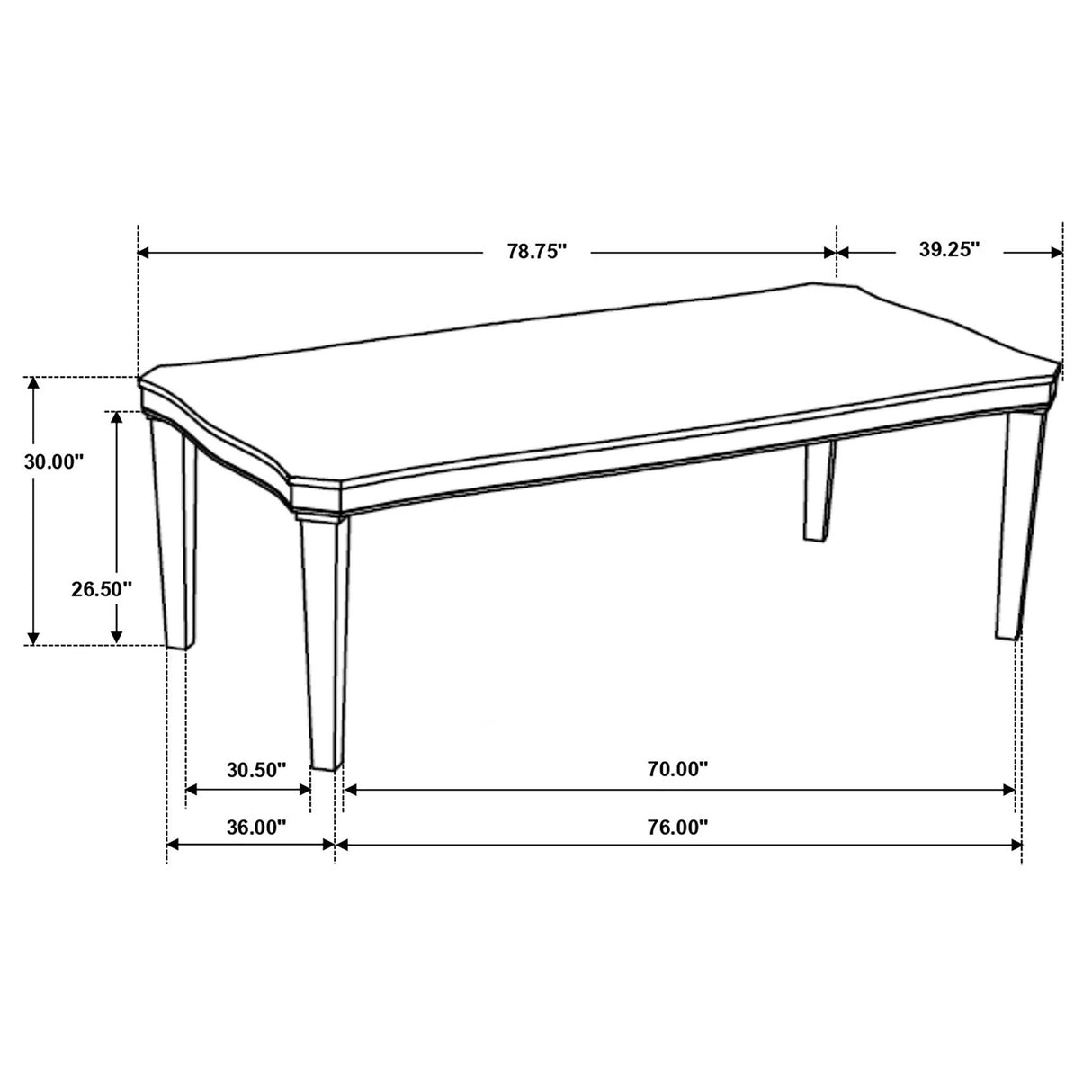 Seaside - Dining Table Dining Set - Rustic