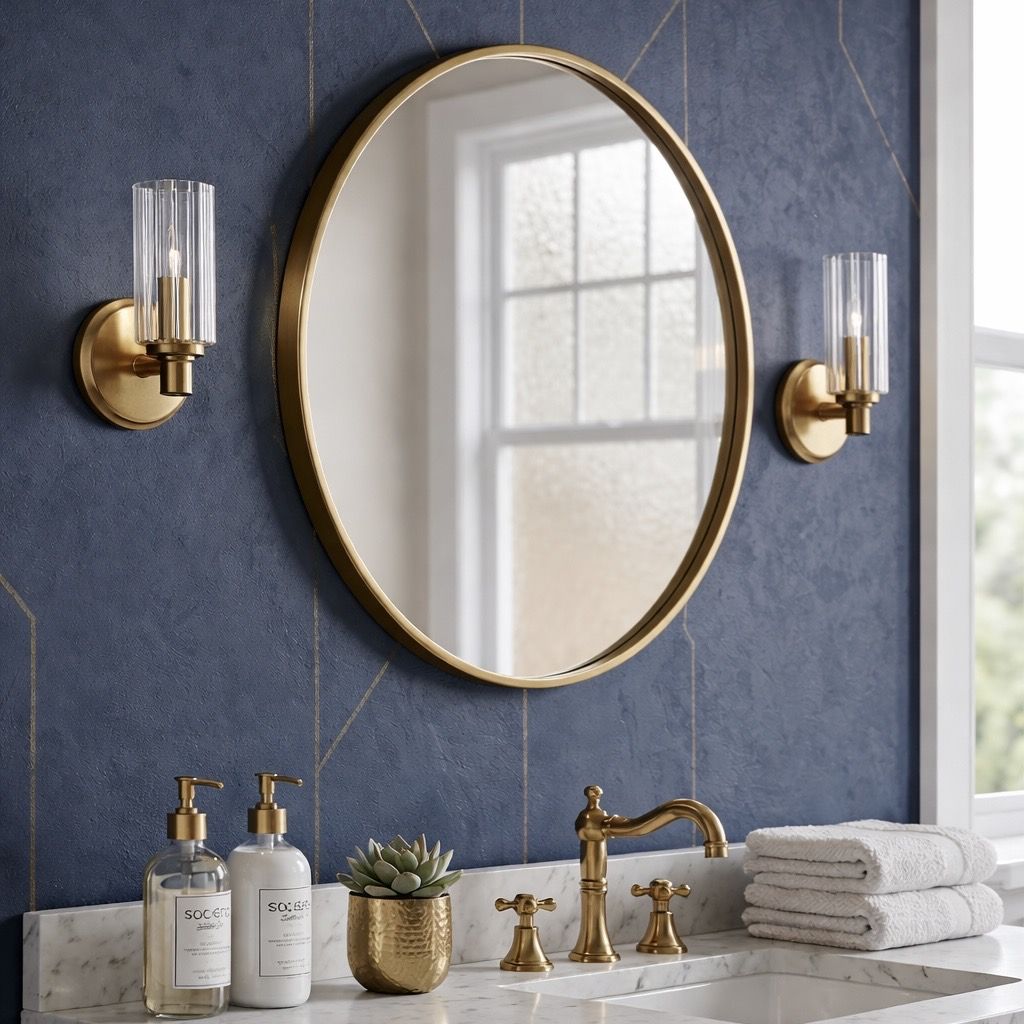 Jardin - Single Light Wall Sconce With Clear Ribbed Satin - Clear / Gold