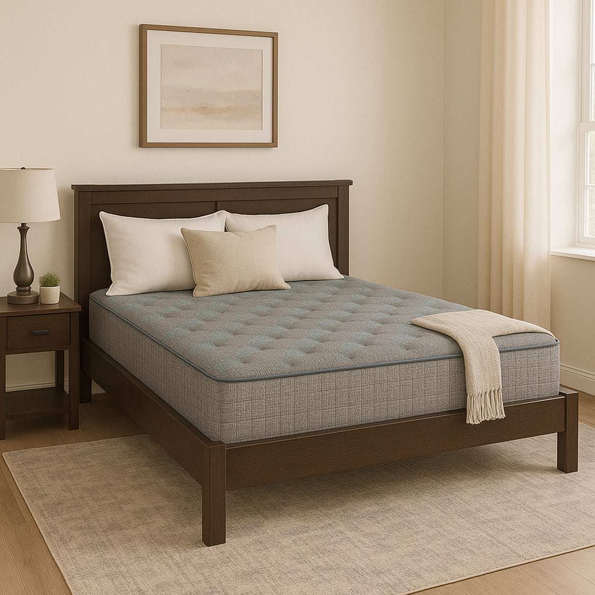 Comfort Care - 9" 2 Sided Foam Core Mattress, Medium Comfort