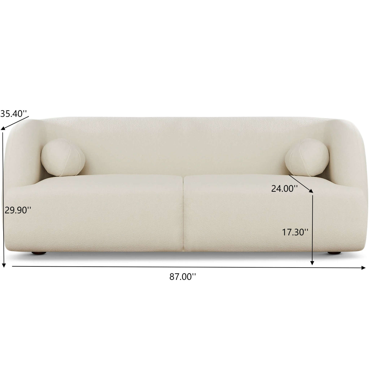 Anna - French Boucle Sofa