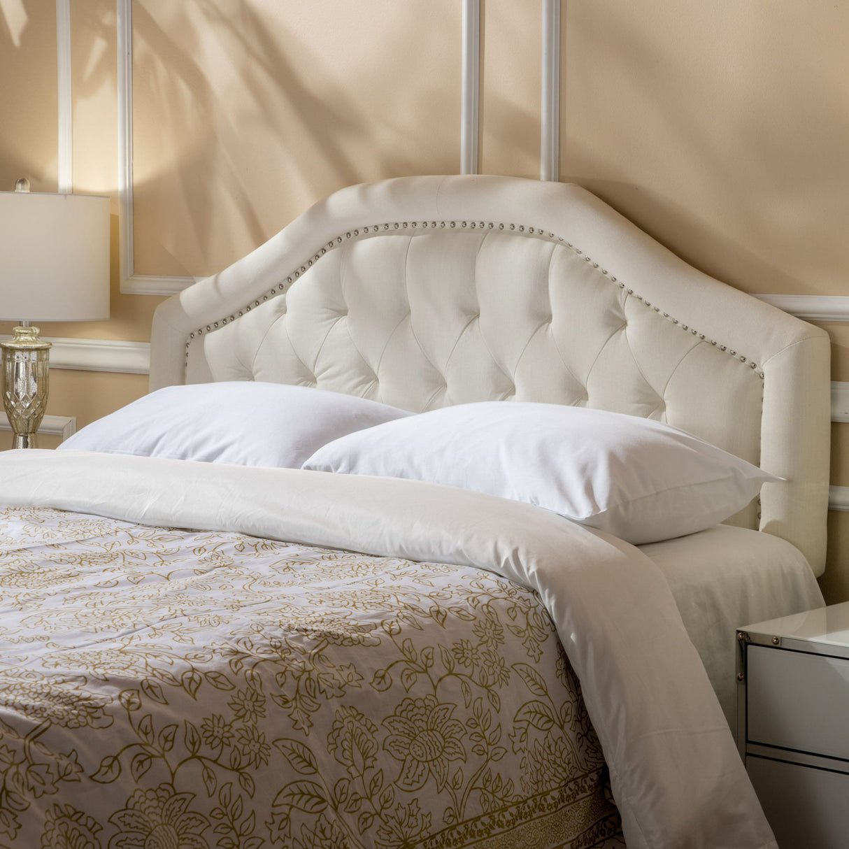 Kaarina - Contemporary Tufted Fabric Headboard