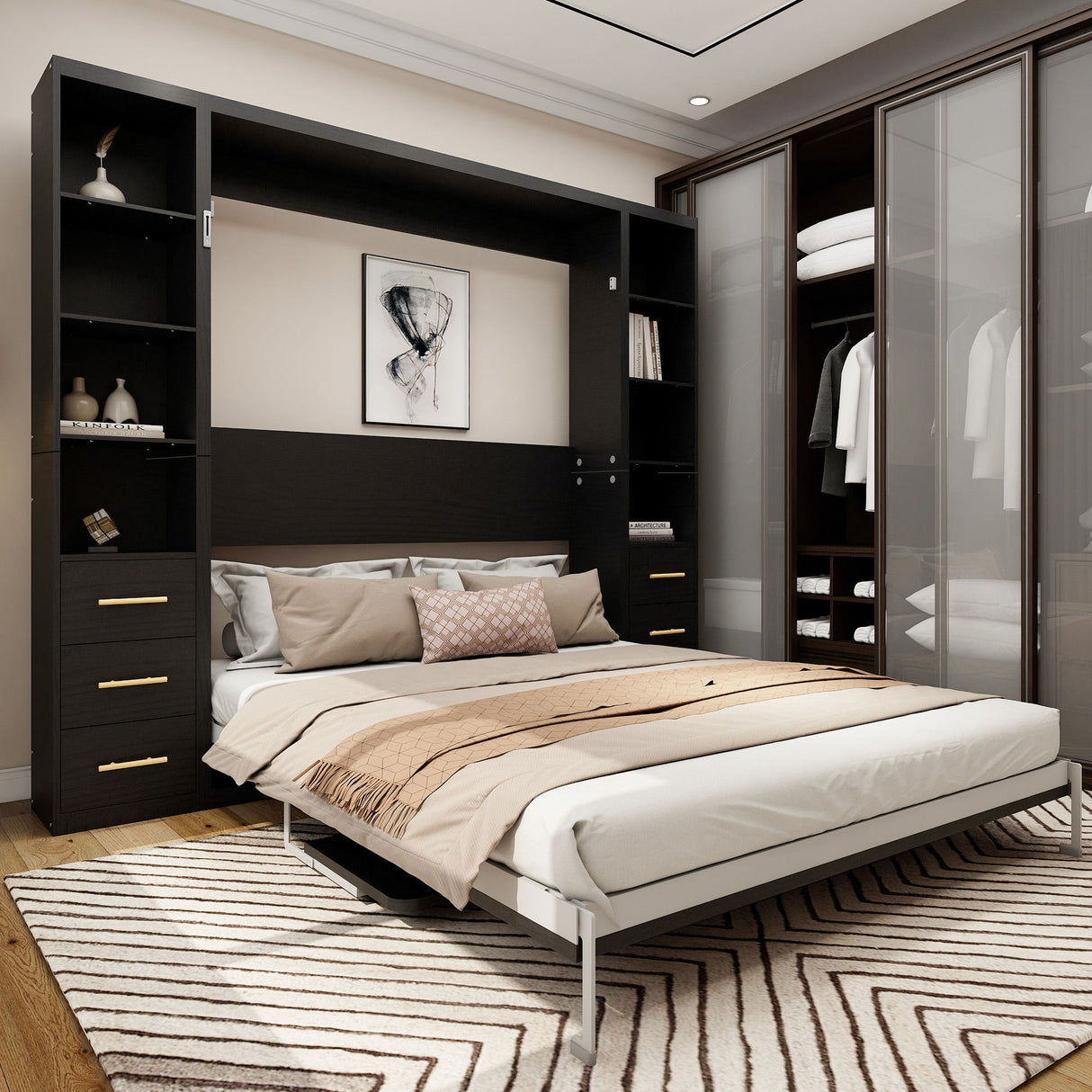 Multifunctional Vertical Murphy Wall Bed