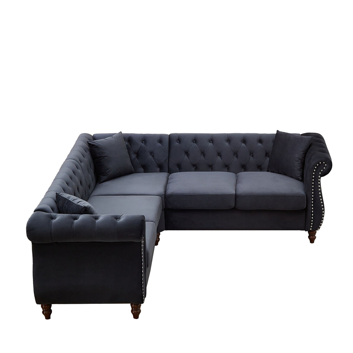 Streamline Modern L-Shaped Corner Sofa