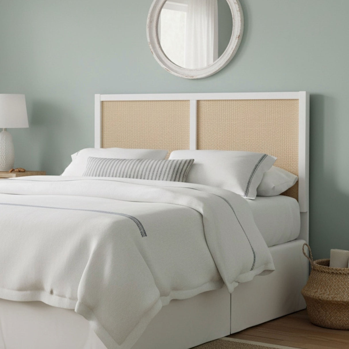 Barkley - Cane Headboard With Adjustable Height