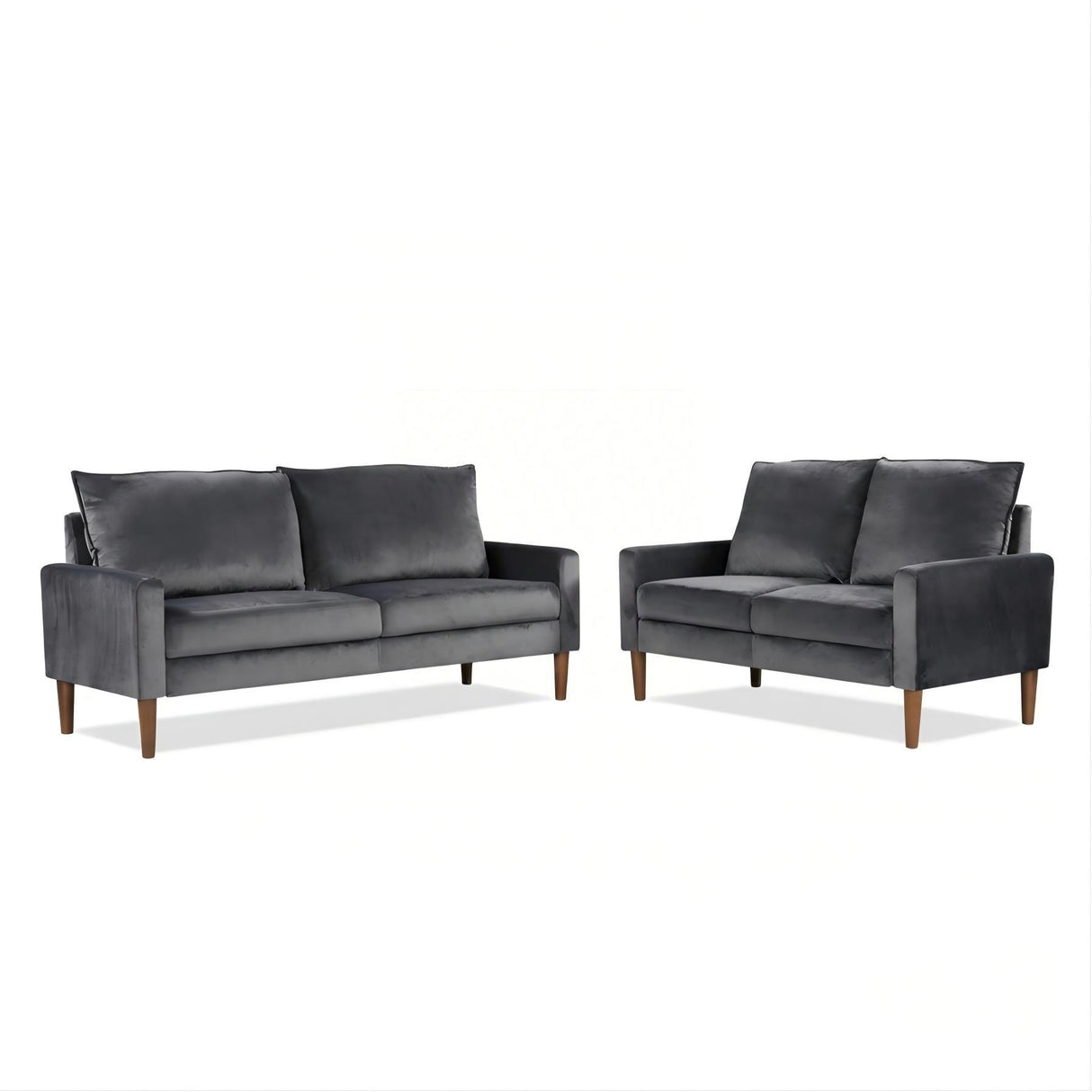 Upholstered Loveseat Sofa, 2 Seater Couch For Living Room Apartment