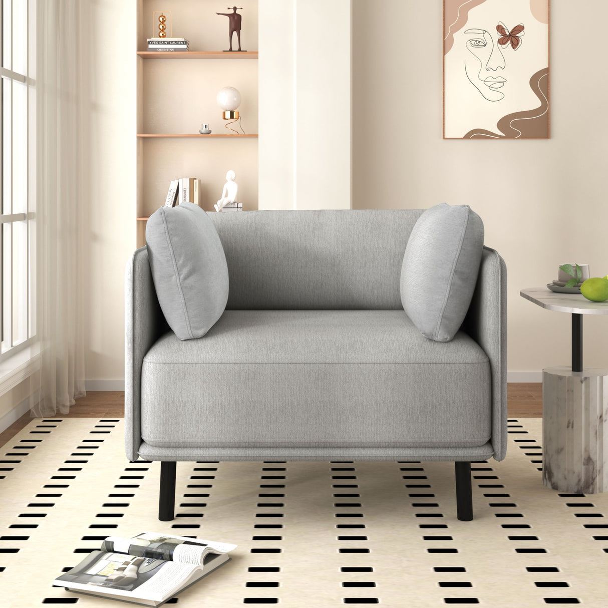 Vintage Modern Aesthetic Appeal Lounge Chair