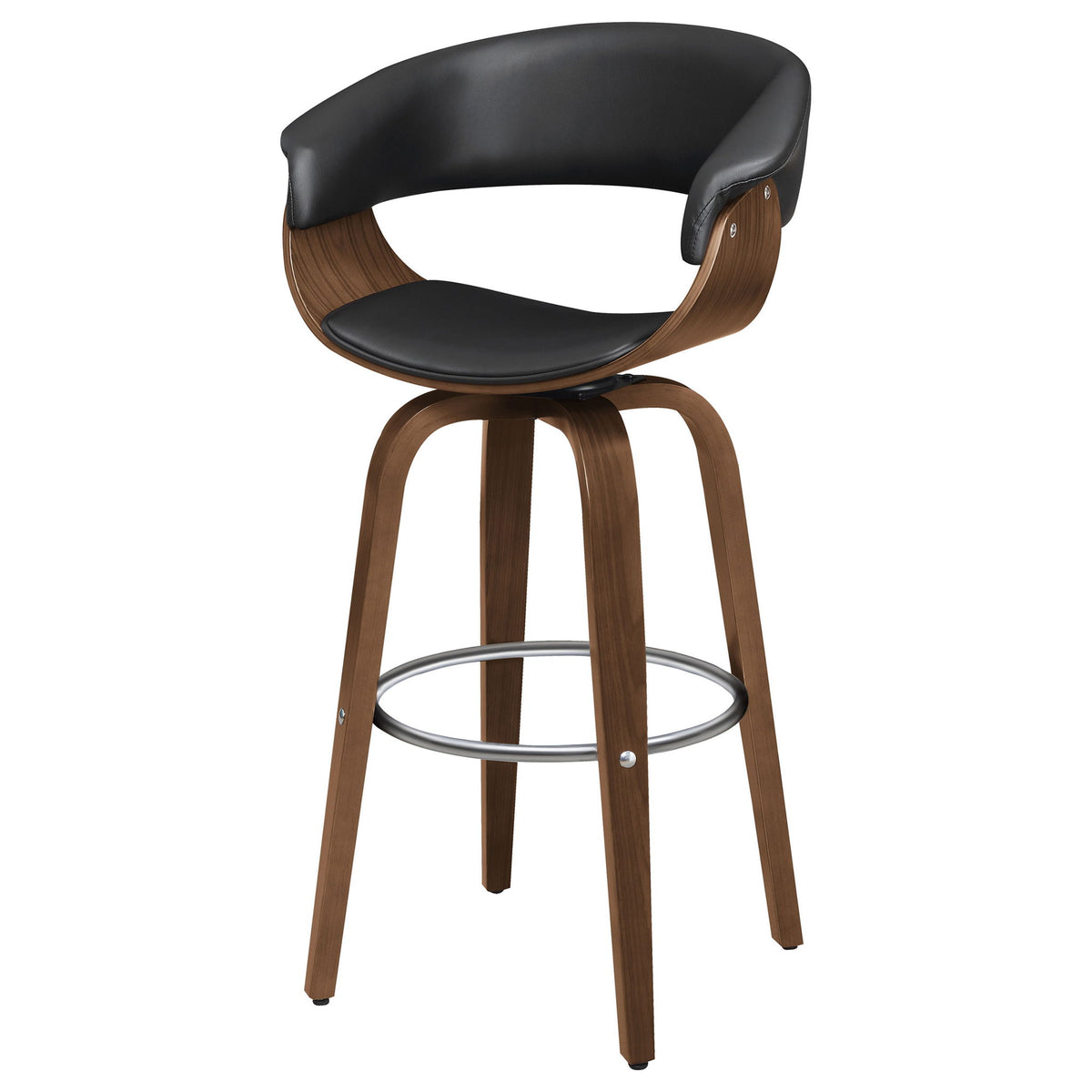 Swivel Bar Stool Elegant Design With Upholstery