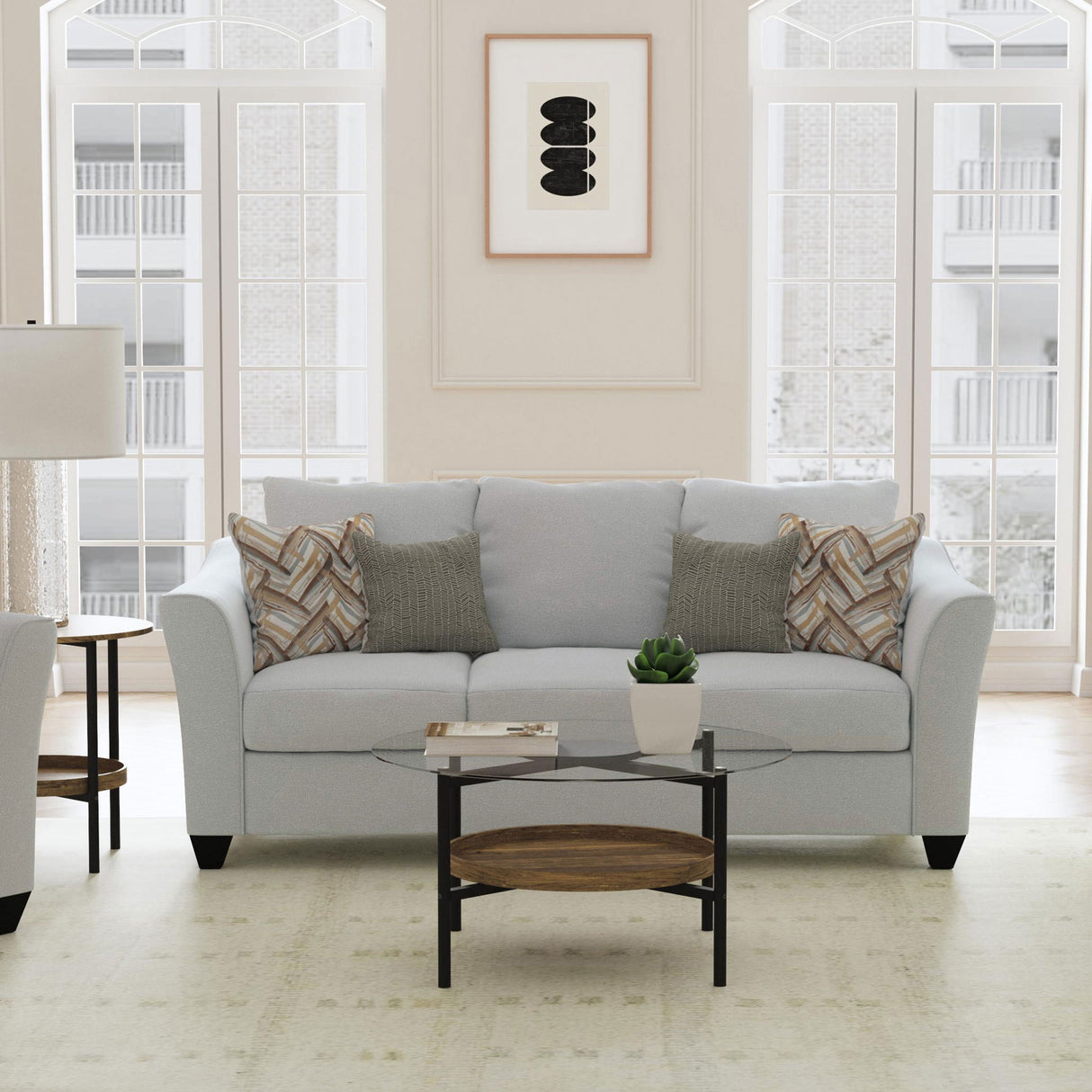 Alcazar - Arm Sofa - Sand