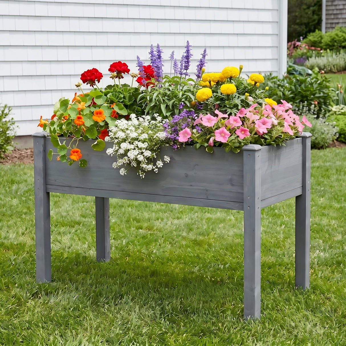 Elevated Raised Garden Bed For Outdoor