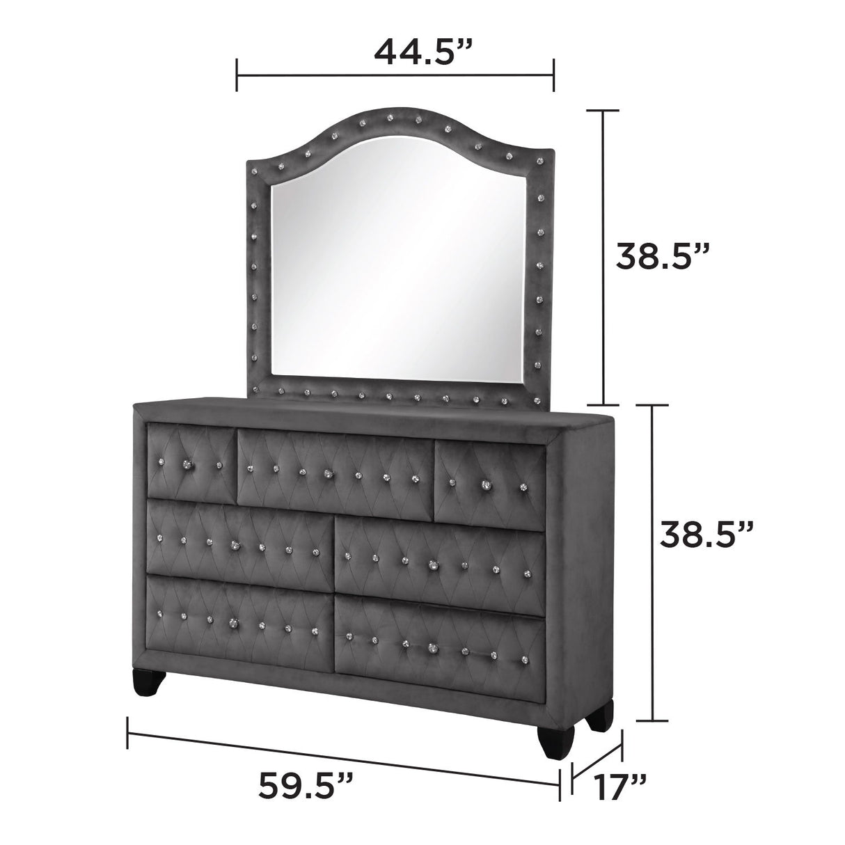 Sophia - Upholstered Bedroom Set