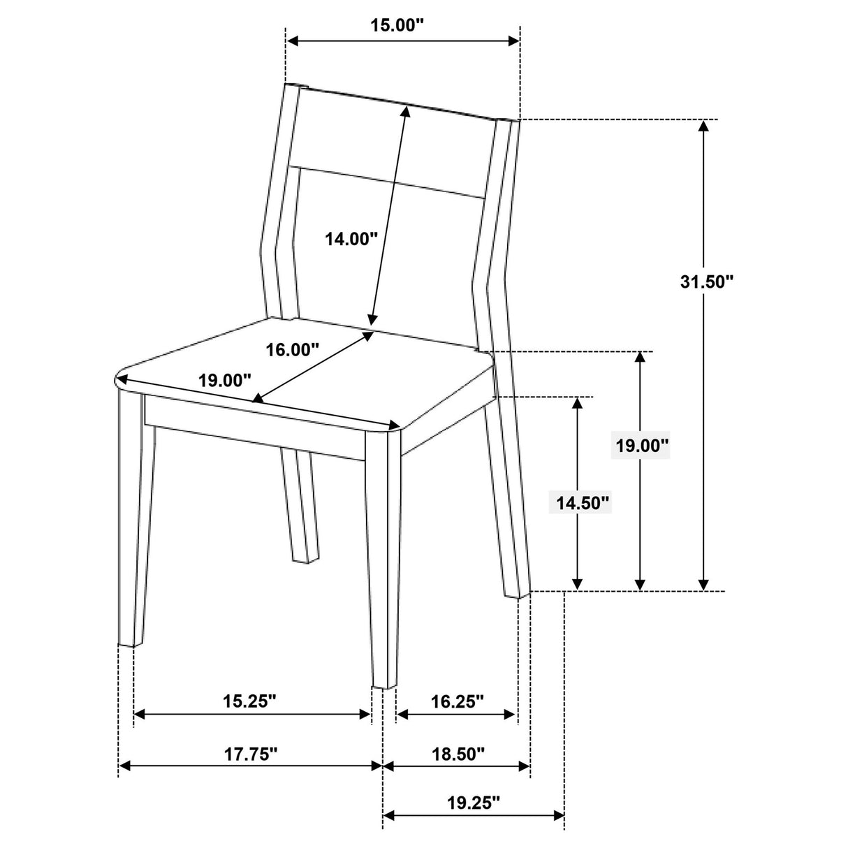 Warren - Dining Chair (Set of 2) - Dark Brown