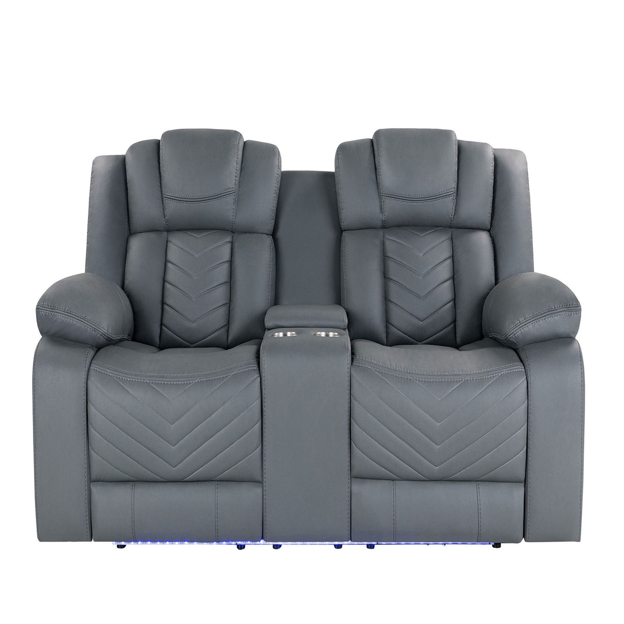Raize - Power Living Room Set With Storage Console And Cup Holders
