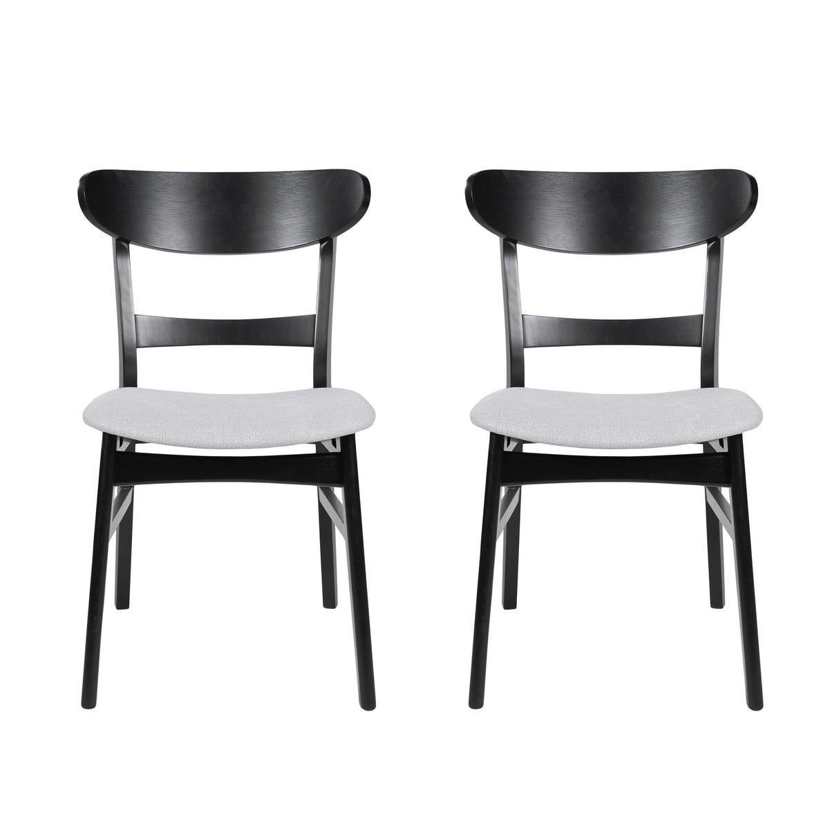 Modern Dining Chairs With Cushioned Seat (Set of 2)