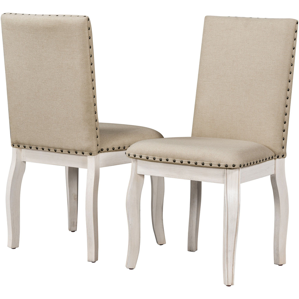 Upholstered Dining Chairs With Nailhead (Set of 2)