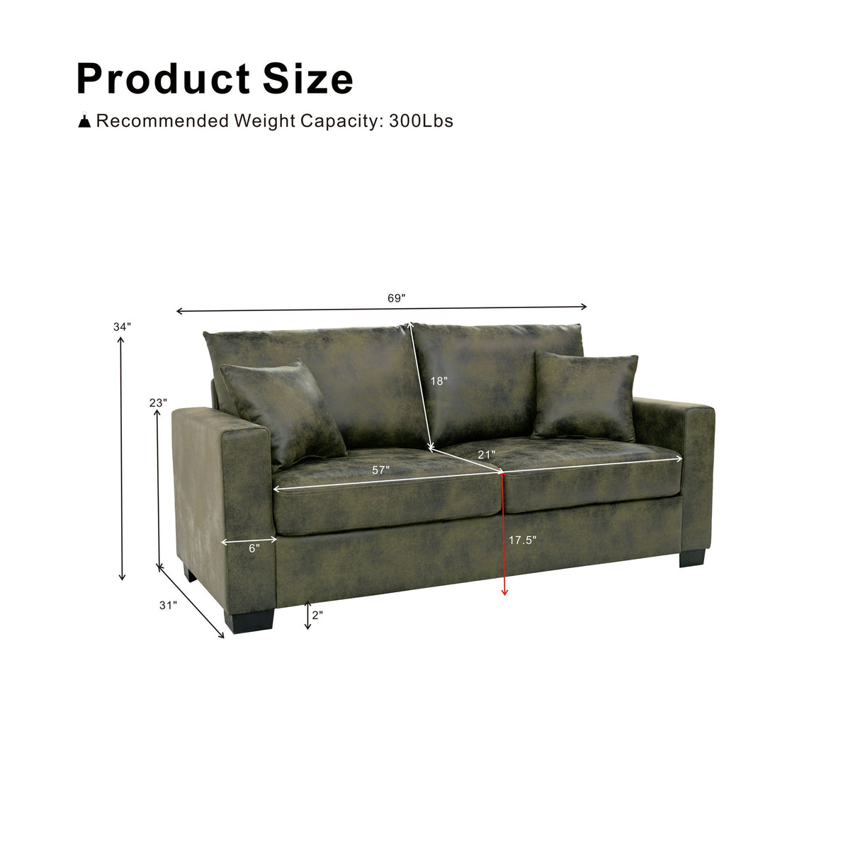 2 Seater Sofa For Living Room