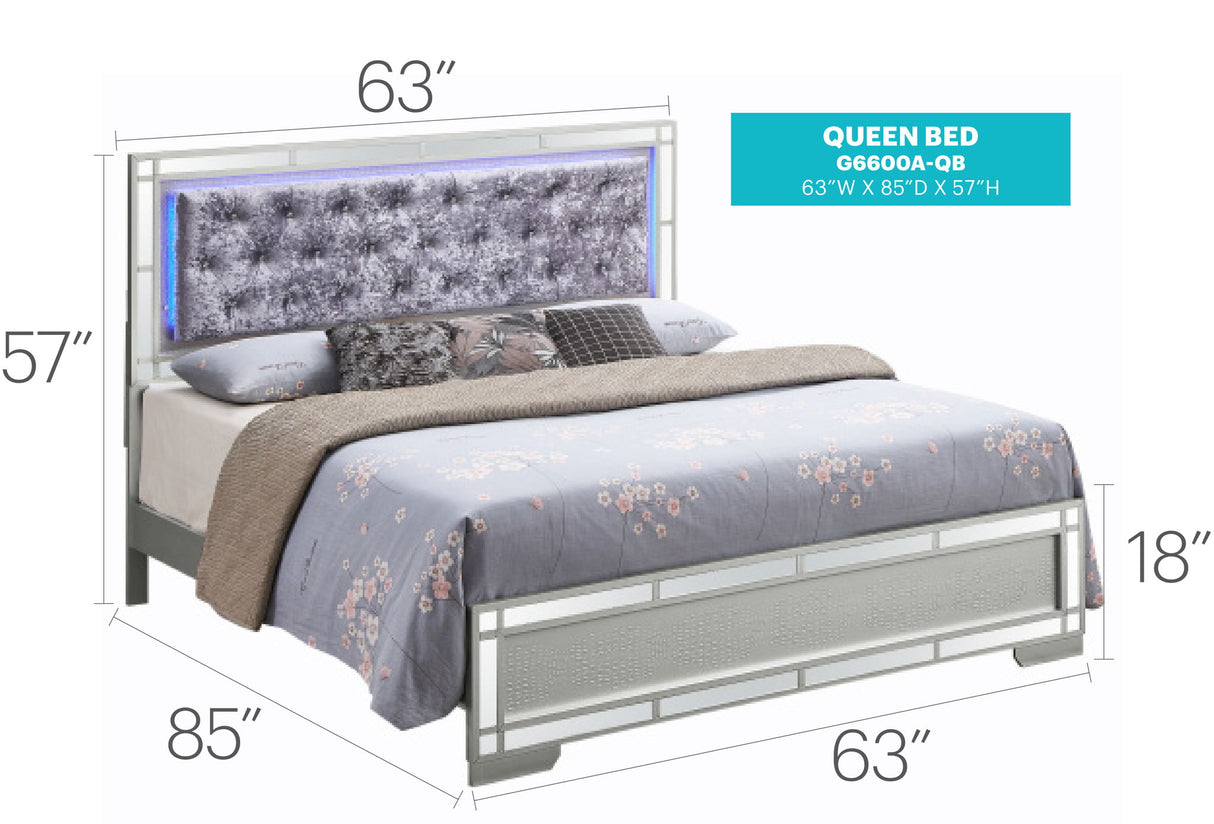 Madison - Upholstered Bed With LED