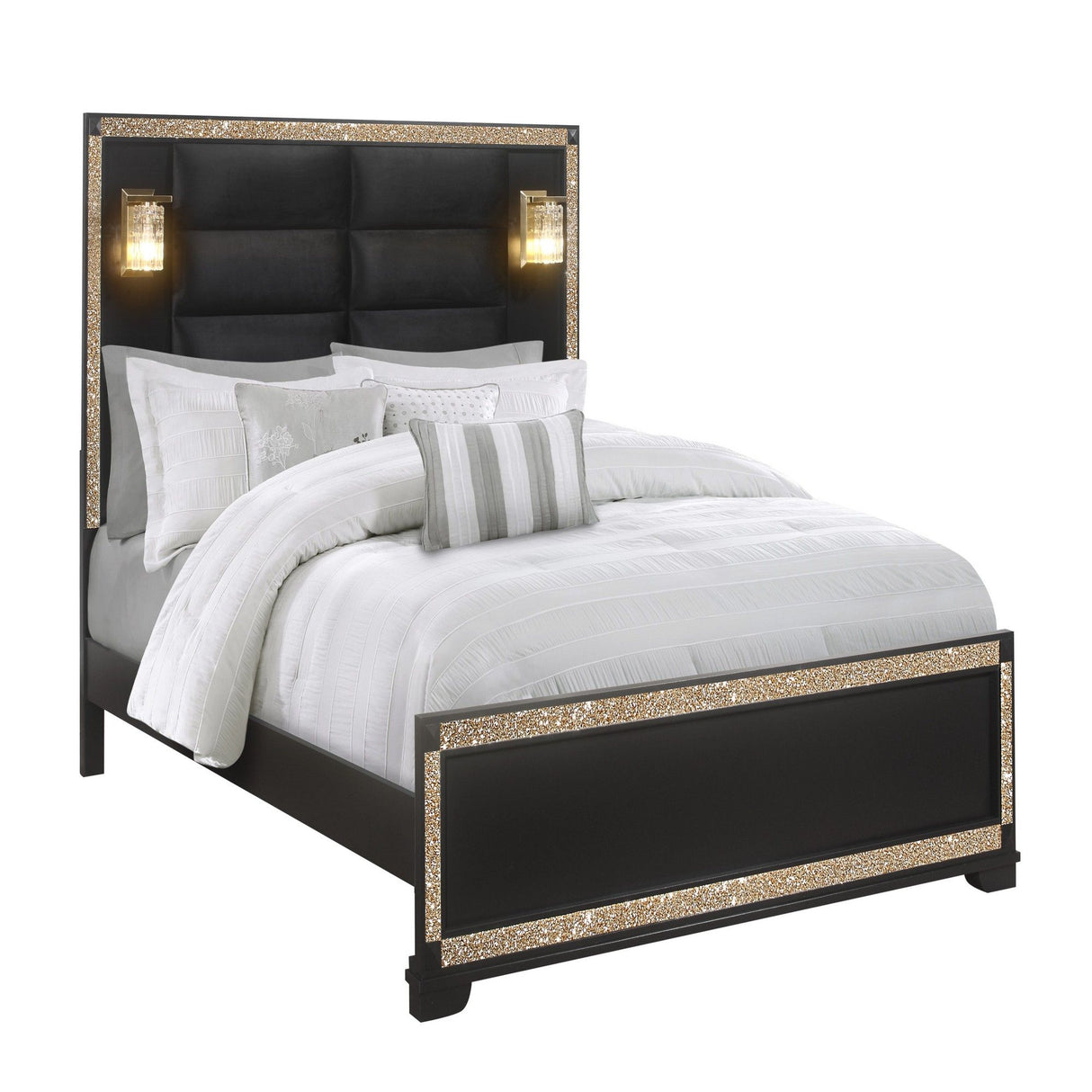 Lively - Bed With Lamps, Elegant Design
