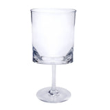 Leadingware Oval Halo Plastic Wine Glasses (Set of 4)