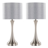 Lenuxe - Contemporary Table Lamp Built In USB Port (Set of 2)