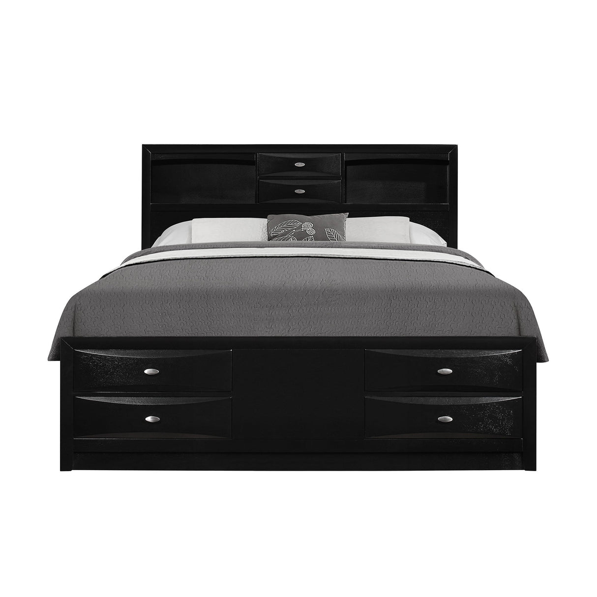 Lucille - Bed With Storage And Bookcase Headboard