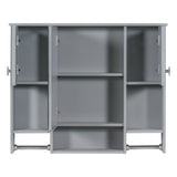 Wall Mounted Bathroom Storage Cabinet With Mirror, Medicine Cabinet With Towel Bar
