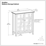 Acadian - Medium Storage Cabinet - Natural Aged Brown