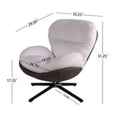 360° Swivel Office Chair, No Wheels