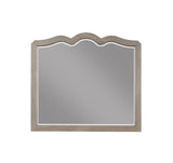 Scallop Shaped Mirror - White Poplar