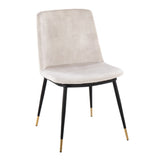 Wanda - Contemporary Chair (Set of 2) - Black / Beige