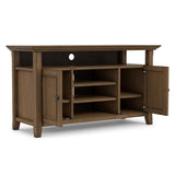 Amherst - TV Media Stand - Rustic Natural Aged Brown