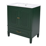 Bathroom Vanity With Sink, Soft Closing Door, Multi Functional Storage