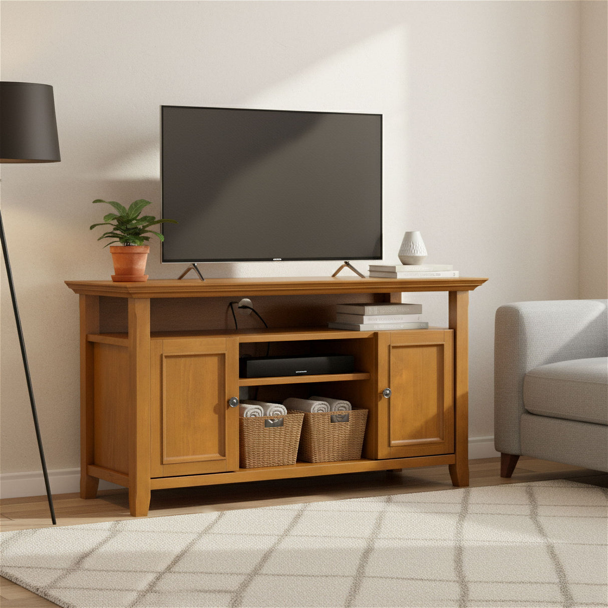Amherst - TV Media Stand, Handcrafted