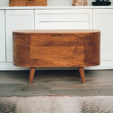 Rounded Lid Up Blanket Box