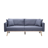 Easton - Fabric Sofa With USB Charging Ports Pockets And Pillows