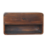 Curve Upper Slot Floating Nightstand