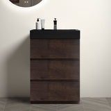 Alice - Bathroom Vanity With Large Storage Freestanding Bathroom Vanity, Sink For Modern Bathroom, One-Piece Sink Basin Without Drain And Faucet