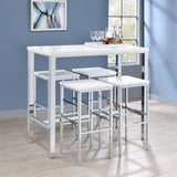 Nimitz - 5 Piece Bar Set - Gloss White