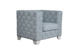 Saree - Chenille Chair - Light Blue