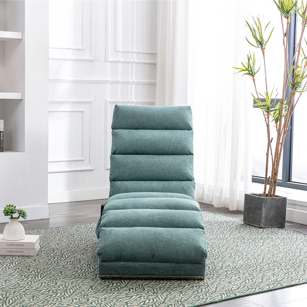 Massage Chaise Lounge Indoor With Remote Control, Ergonomic Electric Massage Lounger