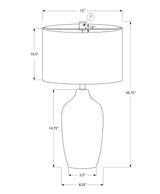 Lighting, Table Lamp, Ceramic, Resin, Contemporary - Gray