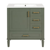 Traditional Bathroom Vanity Set With Soft Close Doors