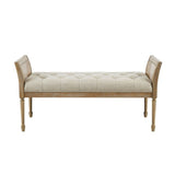 Accent Bench With Arm - Natural