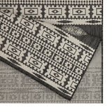 Sunshine - 5'3" X 7'3" Indoor, Outdoor Area Rug Polypropylene - Anthracite