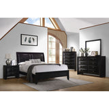 Vollenhove - 2 Drawer Nightstand With Pull Out Tray Storage Solution - Black