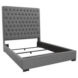 Copper - Tufted Upholstered Panel Bed
