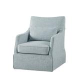 Traditional Design London Skirted Swivel Chair